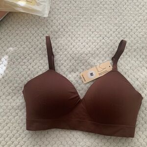 Shapermint Brown Wireless Bra Truekind New